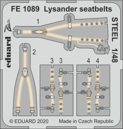 1:48 Westland Lysander seatbelts STEEL