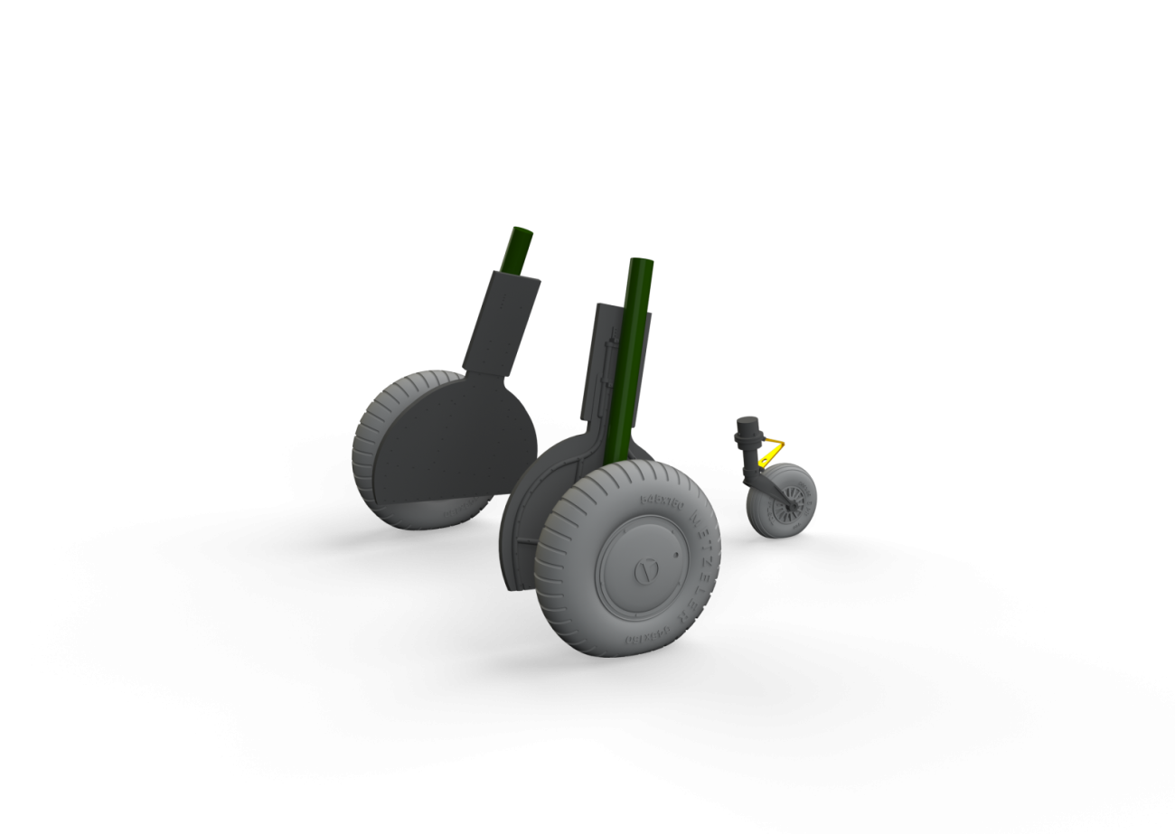 1:32 Messerschmitt Bf-108 Taifun wheels
