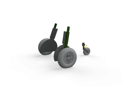 1:32 Messerschmitt Bf-108 Taifun wheels spoked