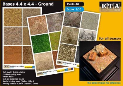 1:35 Bases 4.4 x 4.4 Ground