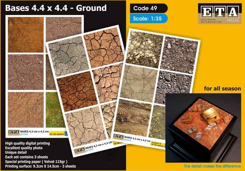 1:35 Bases 4.4 x 4.4 Ground