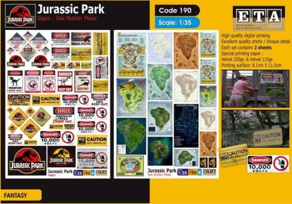 1:35 Jurassic Park - Signs, maps