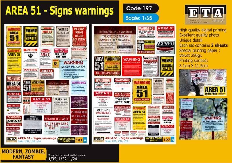 1:35 Area 51 Signs warnings