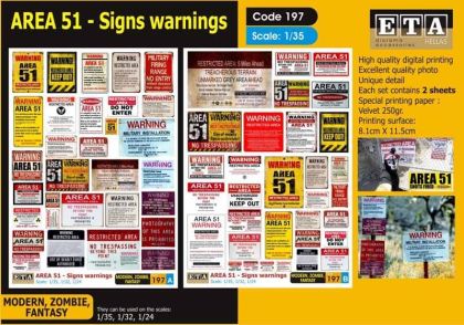 1:35 Area 51 Signs warnings