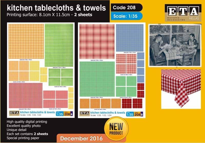 1:35 kitchen tablecloths & towels
