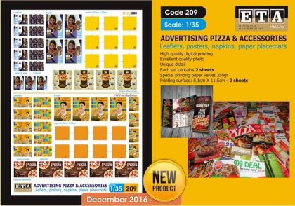 1:35 ADVERTISING PIZZA & ACCESSORIES