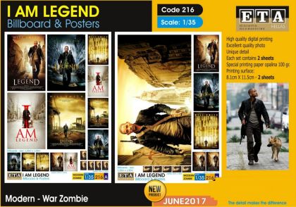 1:35 I AM LEGEND - Billboards & posters