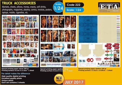 1:24 Trucks accessories