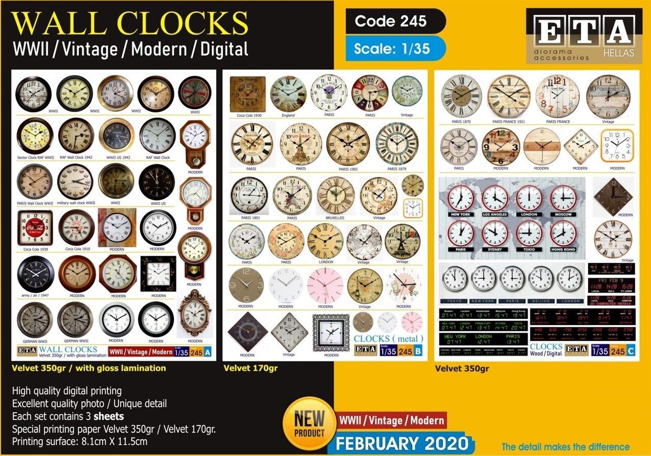 1:35 Wall Clocks