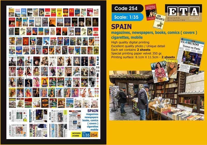 1:35 Spain: Magazines, Newspapers, Books