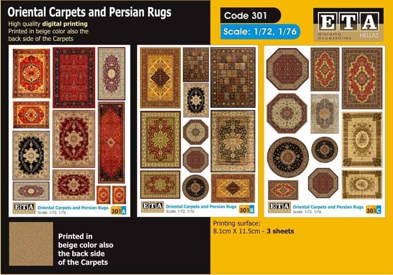 1:72/1:76 Oriental Carpets and Persian Rugs