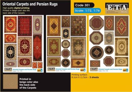 1:72/1:76 Oriental Carpets and Persian Rugs