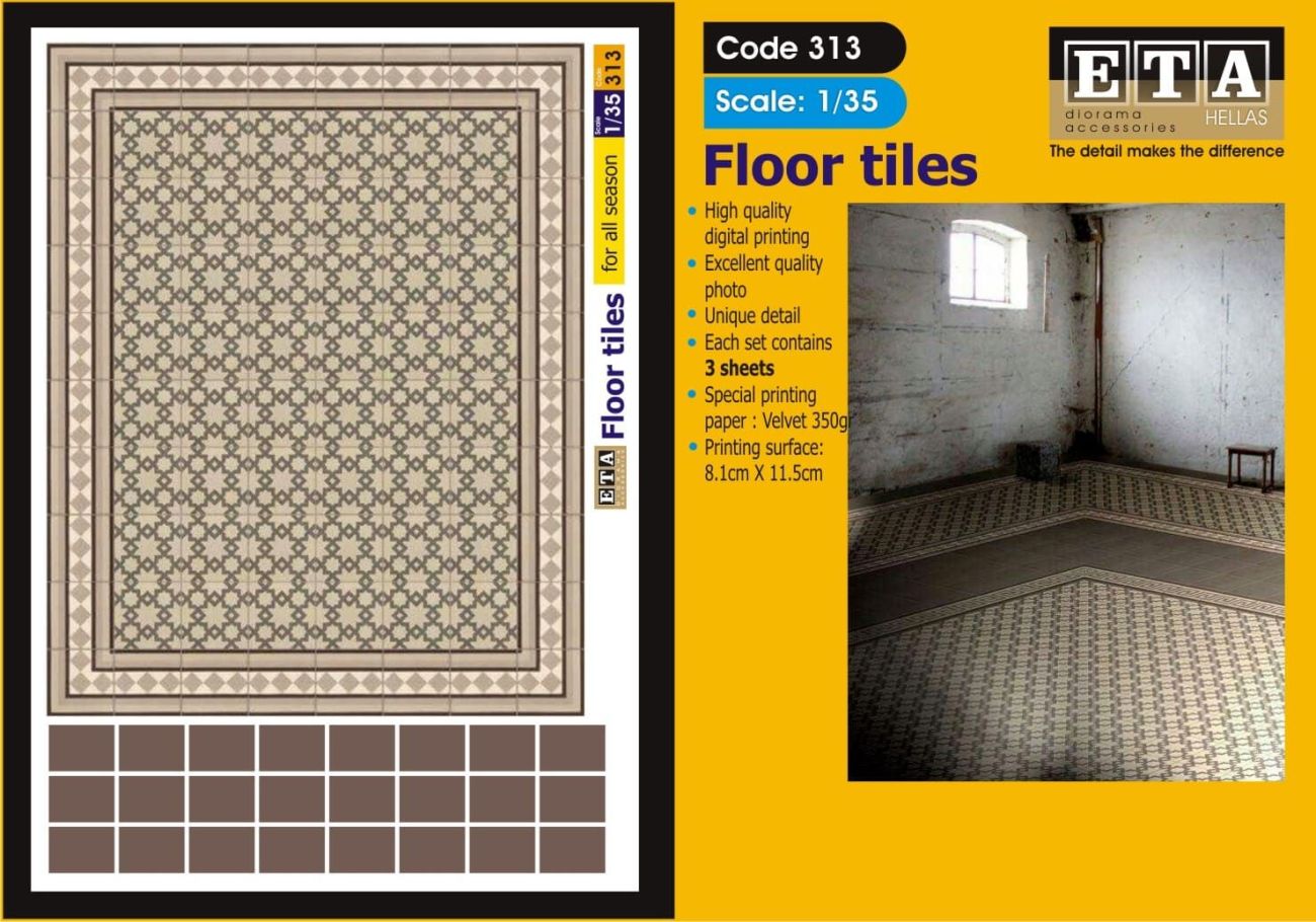 1:35 Floor tiles