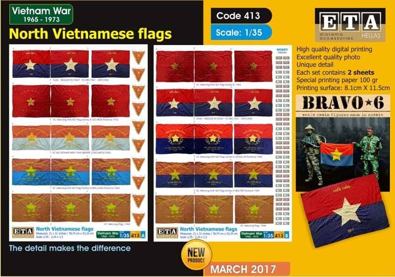 1:35 North Vietnamese Flags
