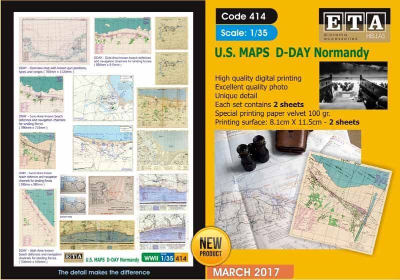1:35 US Maps D-Day Normandy