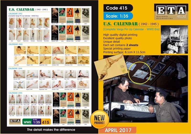 1:35 U.S. Playboy Calendar