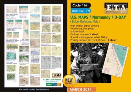 1:72/1:76 US Maps D-Day Normandy
