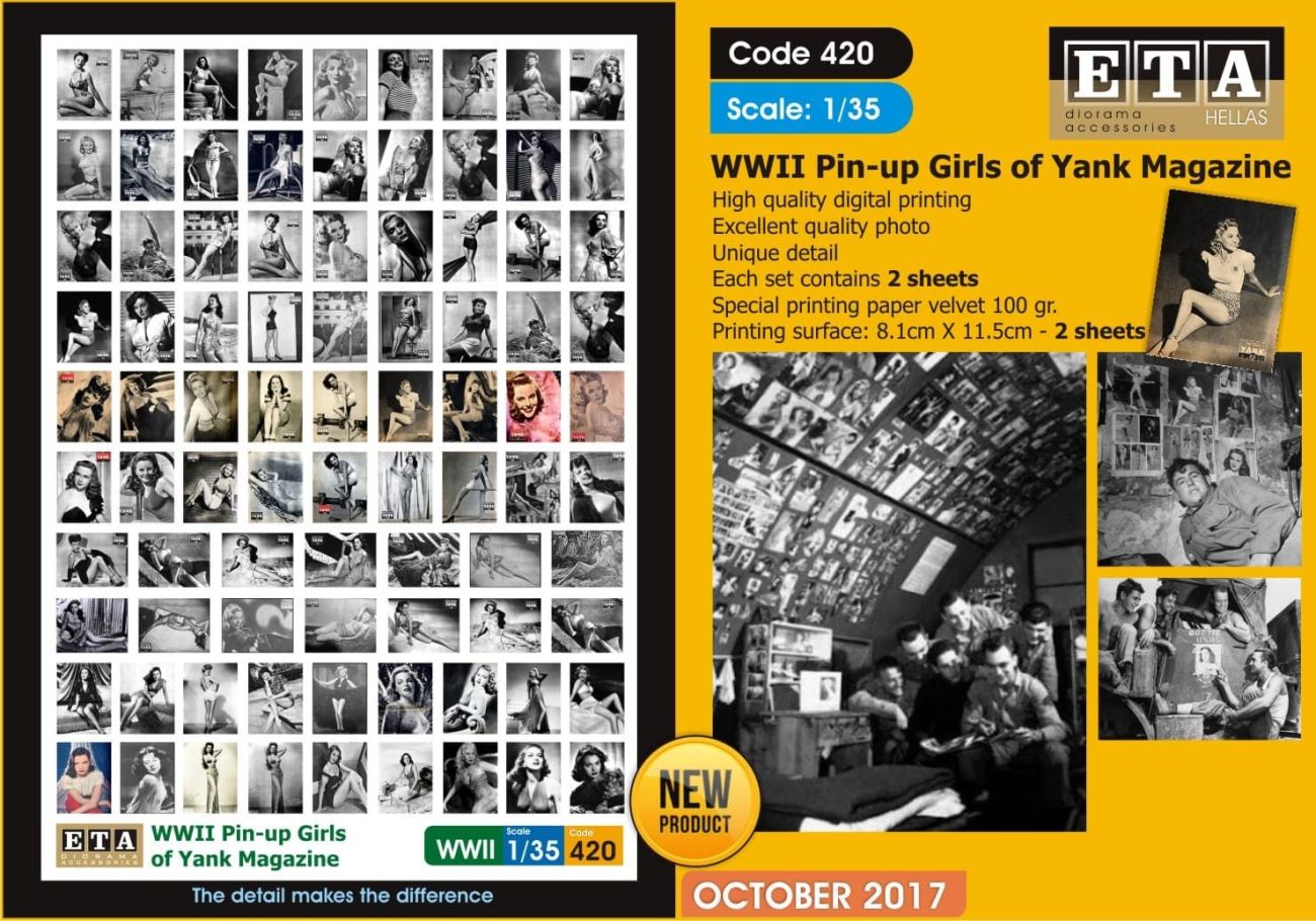 1:35 U.S. WWII Pin-up Girls of Yank Magazine