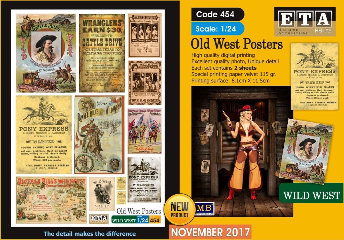 1:24 Old West Posters