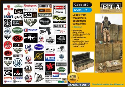 1:6 Logos from weapons & equipment