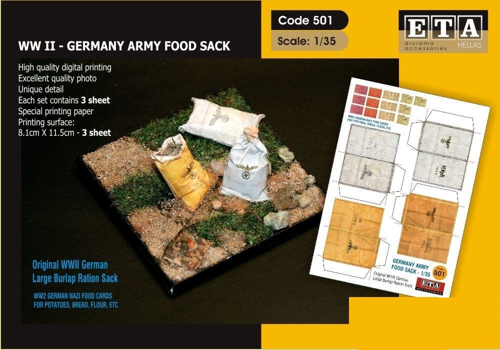 1:35 WWII German Army Food Sack