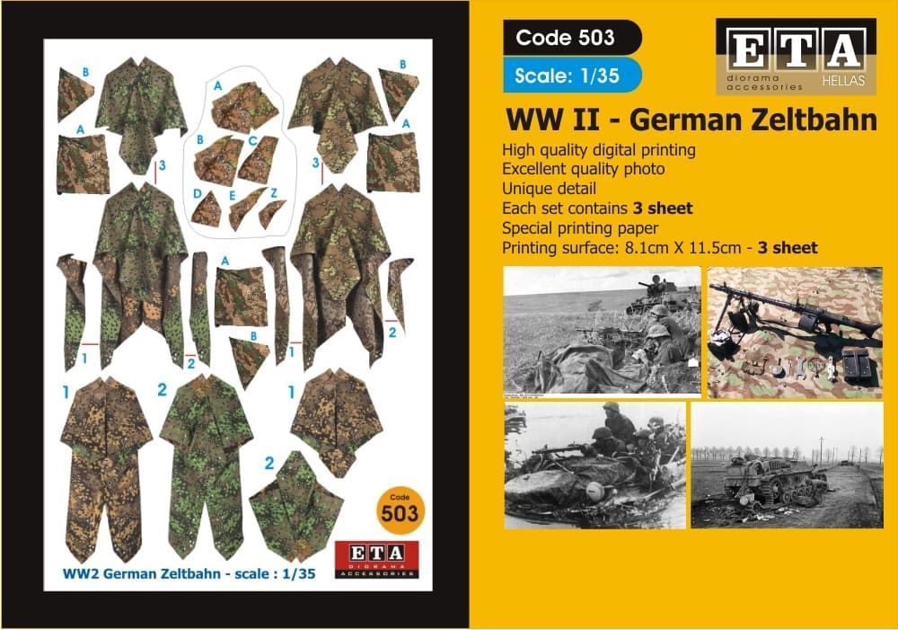 1:35 WW II German Zeltbahn