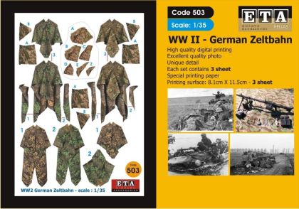 1:35 WW II German Zeltbahn