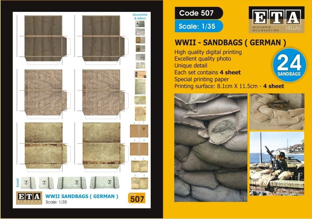 1:35 WW II Sandbags ( German )