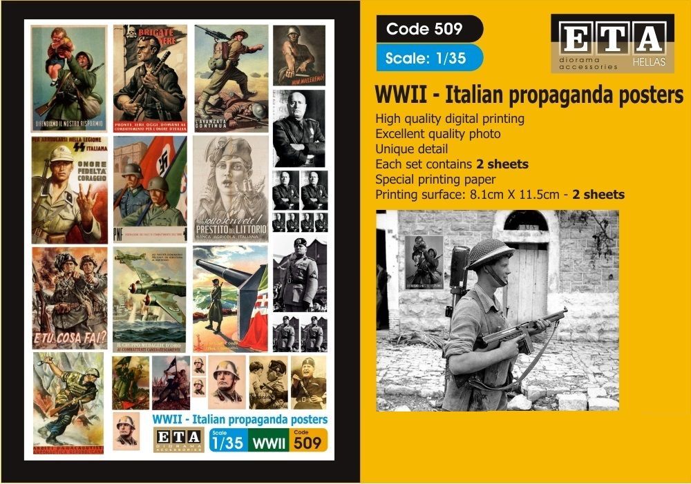 1:35 WWII - ITALIAN propangada posters