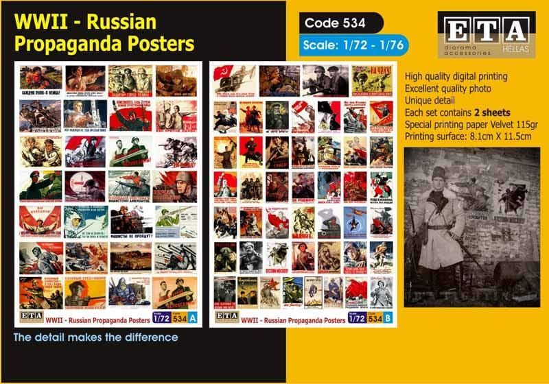 1:72/1:76 WWII Russian Propaganda Posters