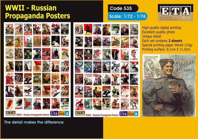 1:72/1:76 WWII Russian Propaganda Posters