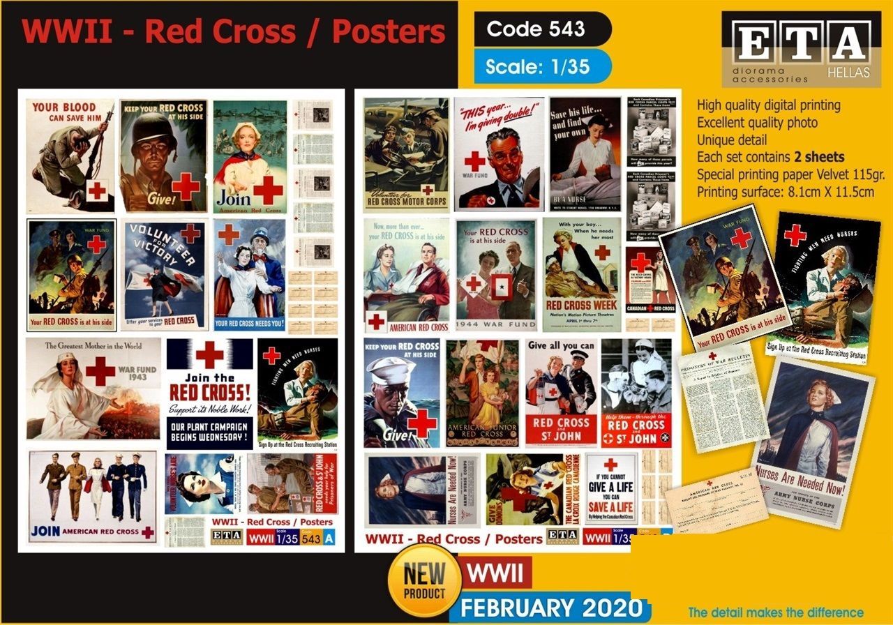 1:35 WWII / Red Cross / Posters