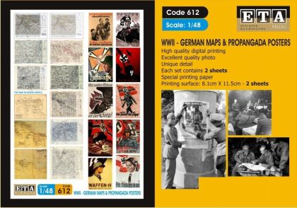 1:48 WWII German Maps & Propangada Posters