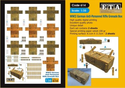 1:35 Original WWII German Anti-Personnel Rifle Grenade Box