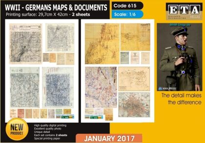 1:6 WWII German Maps & Documents