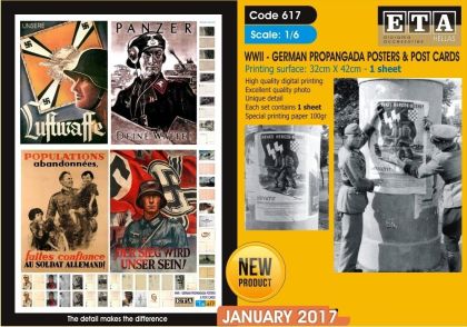 1:6 GERMAN PROPAGANDA POSTERS & POST CARDS