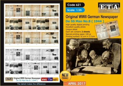 1:35 WW II German newspapers