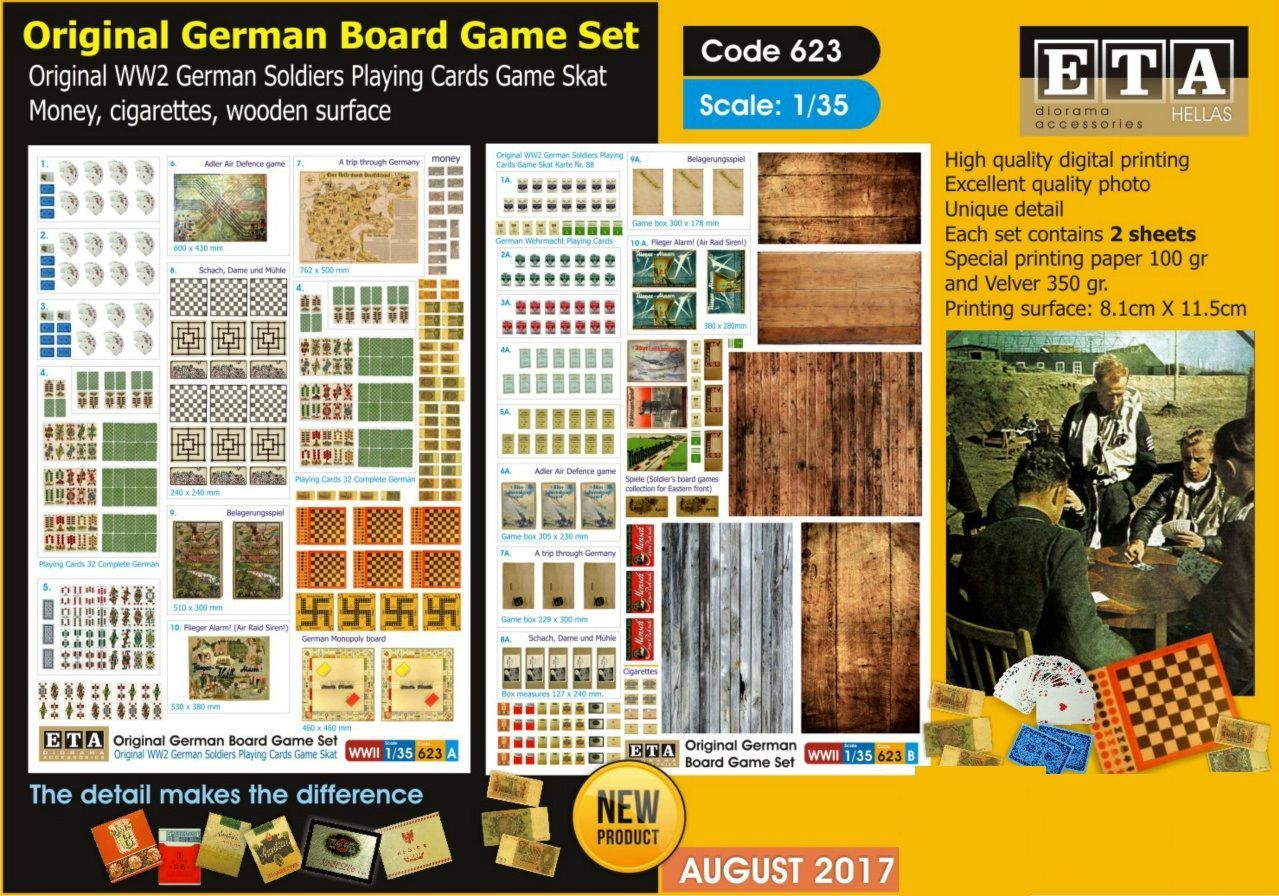 1:35 WWII - Original German Board Game Set