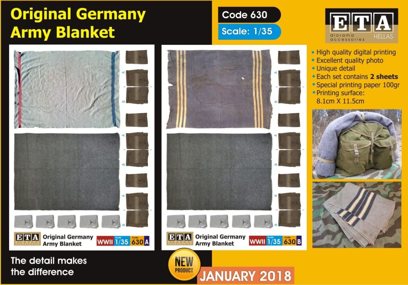 1:35 Original Germany Army Blanket