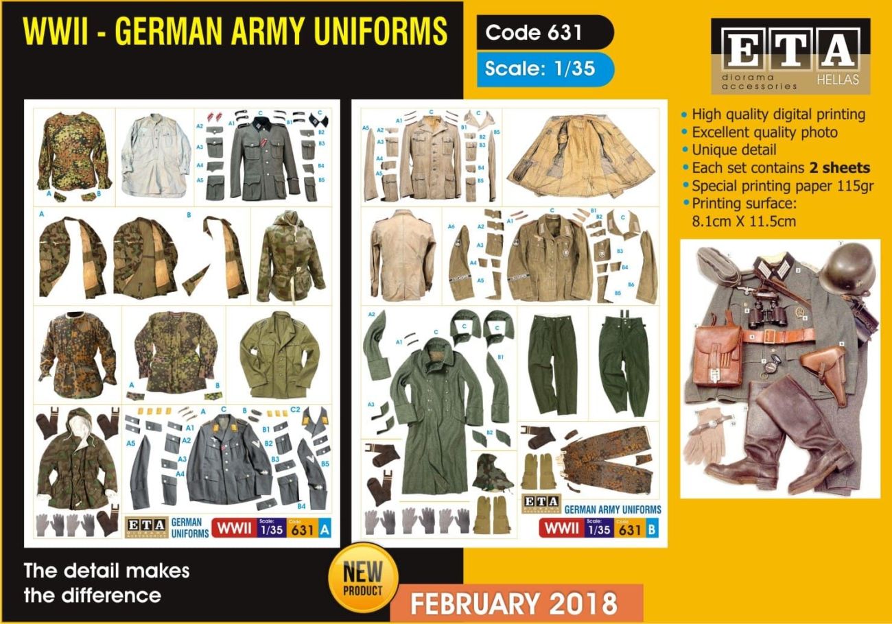1:35 WW II German Army Uniforms