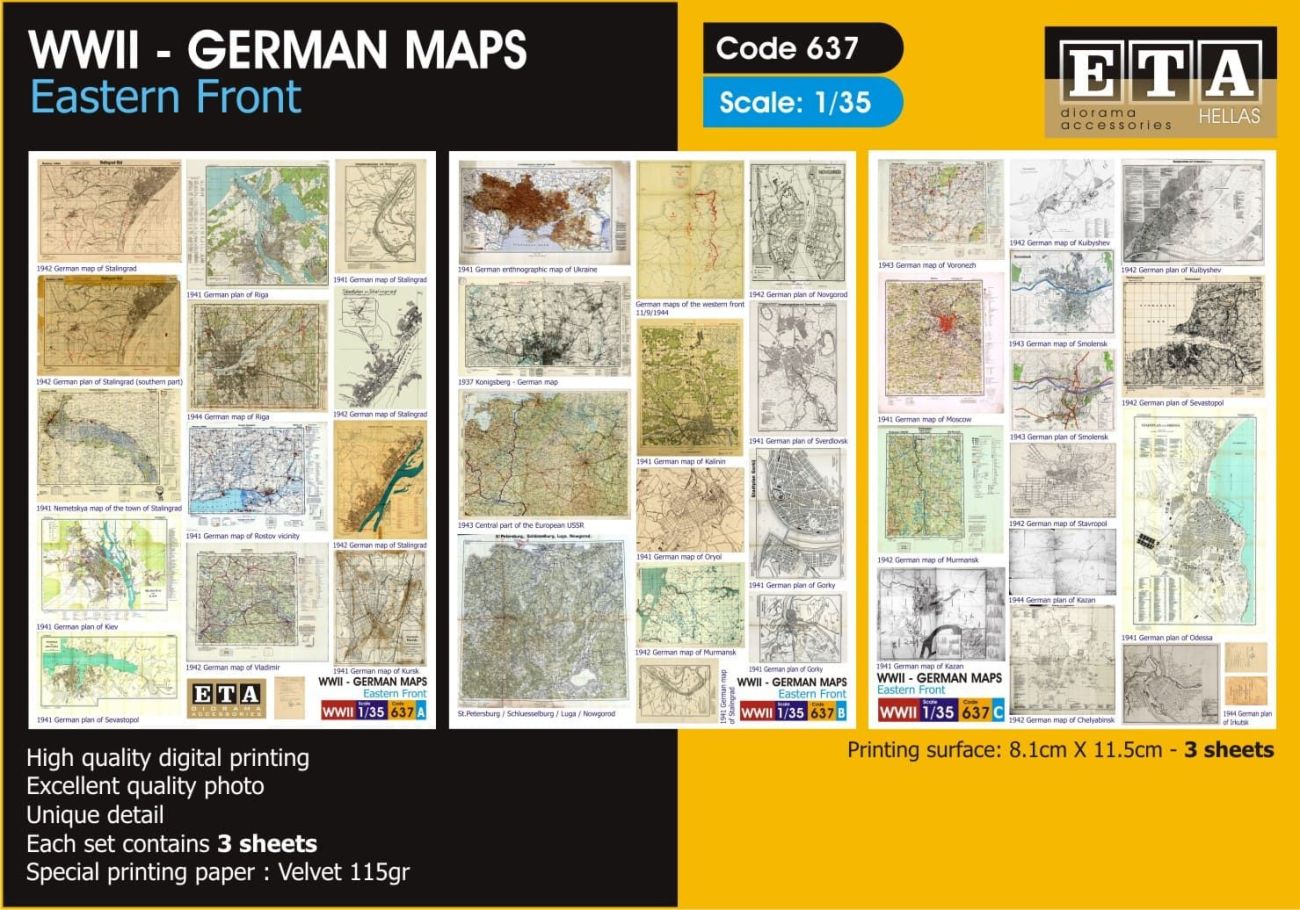 1:35 WW II - German Maps - Eastern Front