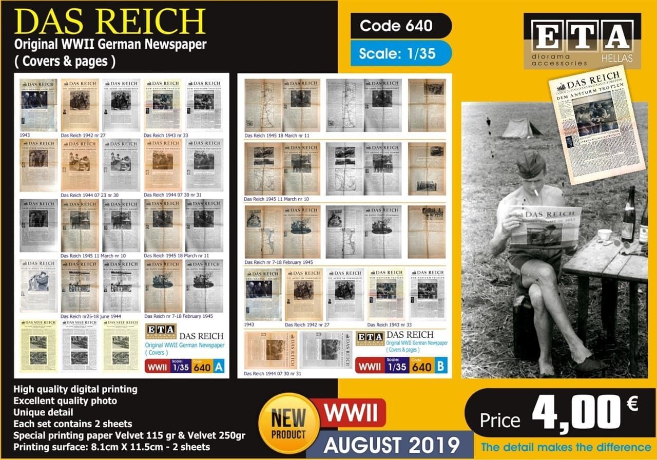1:35 WW II Original German newspapers