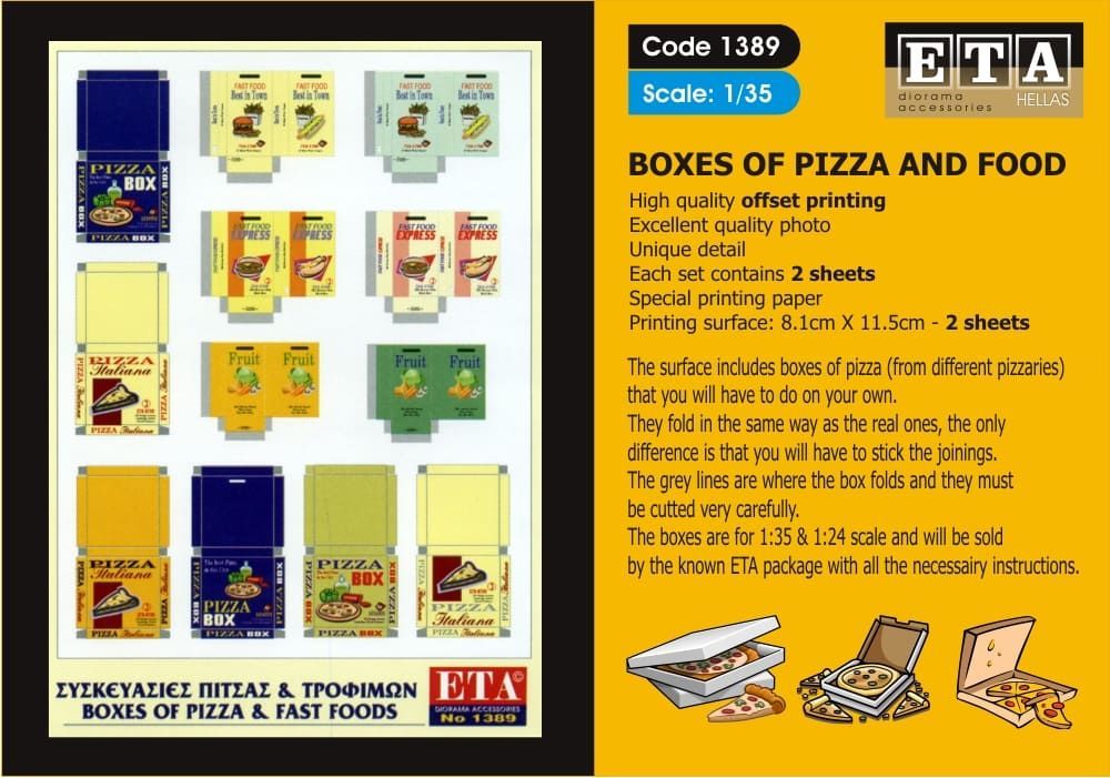1:35 Boxes of Pizza & Fast Food