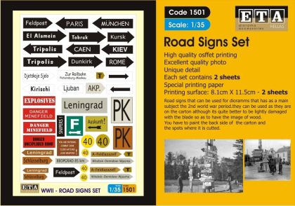 1:35 Road Sign Set