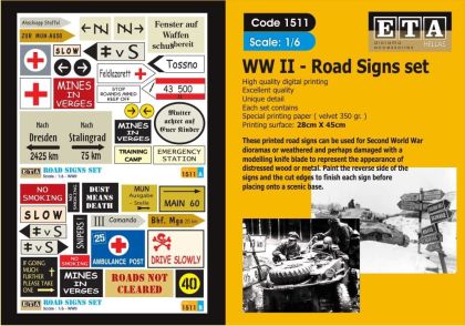 1:6 WWII Road Signs #2