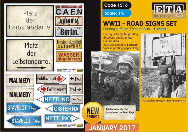 1:6 WWII Road Signs #5