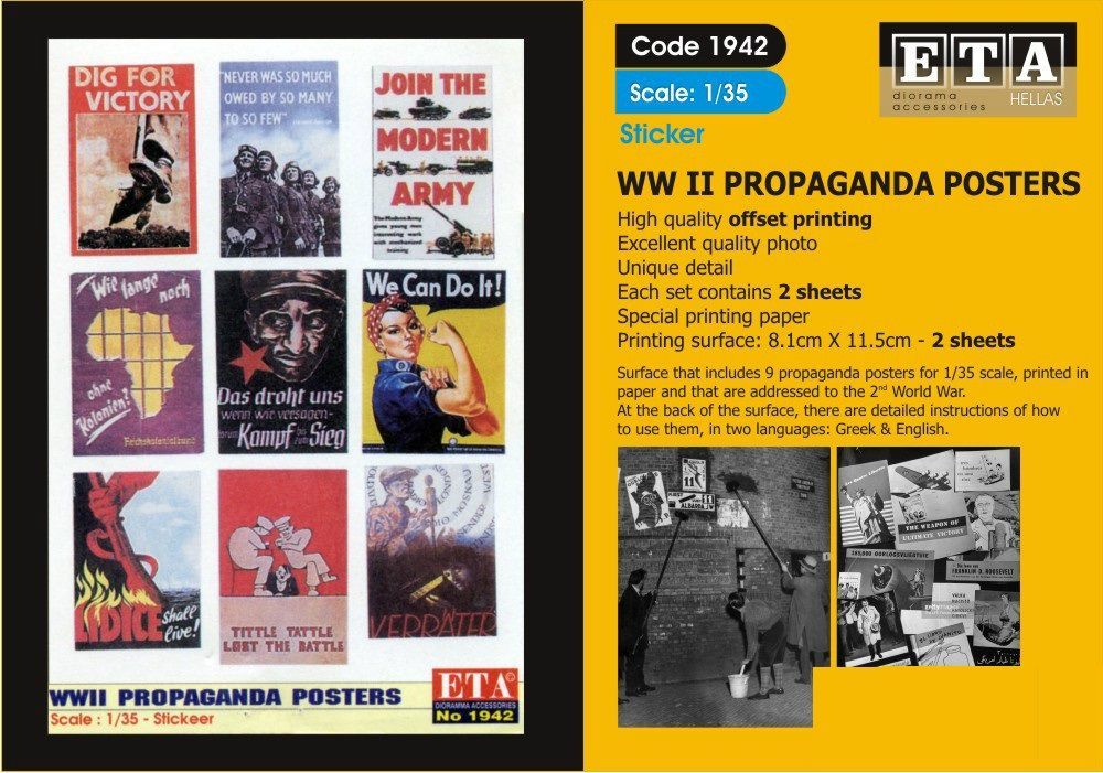 1:35 WWII PROPAGANDA POSTERS - sticker