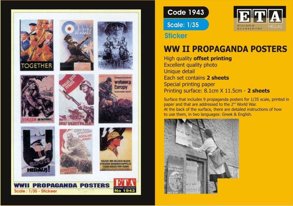 1:35 WWII PROPAGANDA POSTERS - sticker