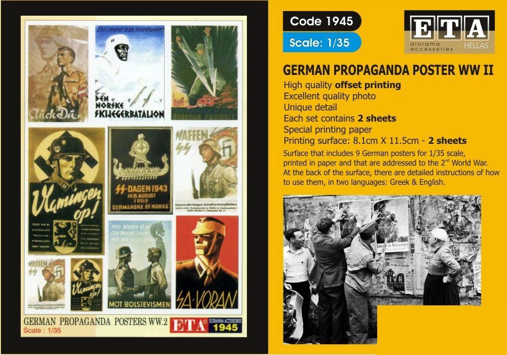 1:35 GERMAN PROPAGANDA POSTERS WWII