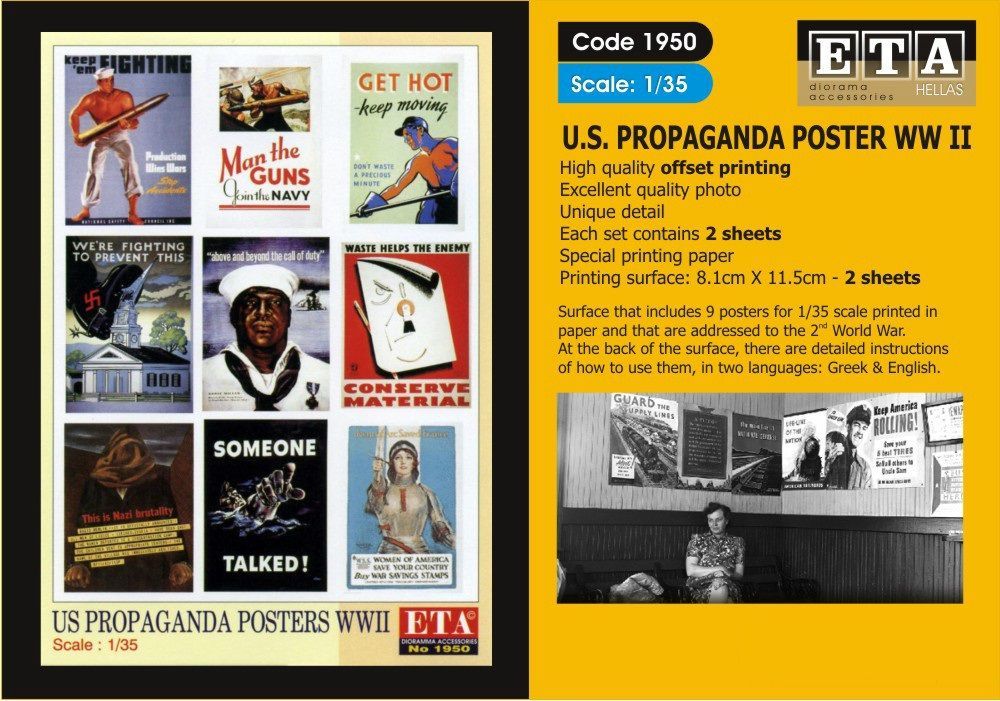 1:35 U.S. PROPAGANDA POSTERS WW II